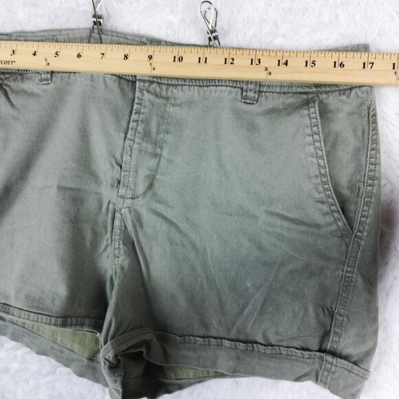 Liverpool Womens Shorts 3" Inseam Shadow Green High Rise Stretch Soft 14 - Picture 6 of 13